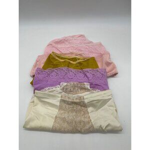 Vintage Lot or 6 1970's Panties size M/L Cotton and Silky Sexy Cute Lacy sheer R